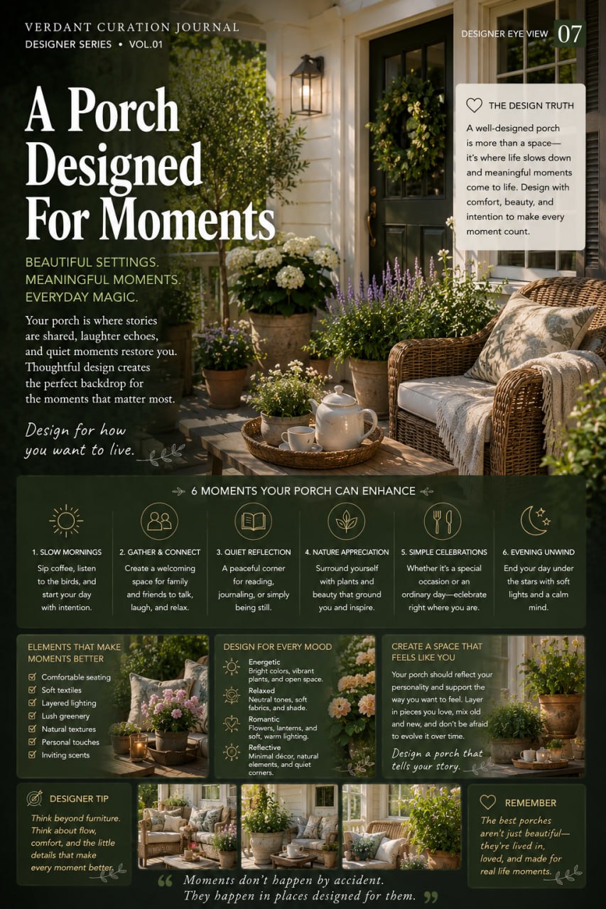 Designer Eye View page 07: A Porch Designed For Moments — creating meaningful everyday moments through thoughtful porch design