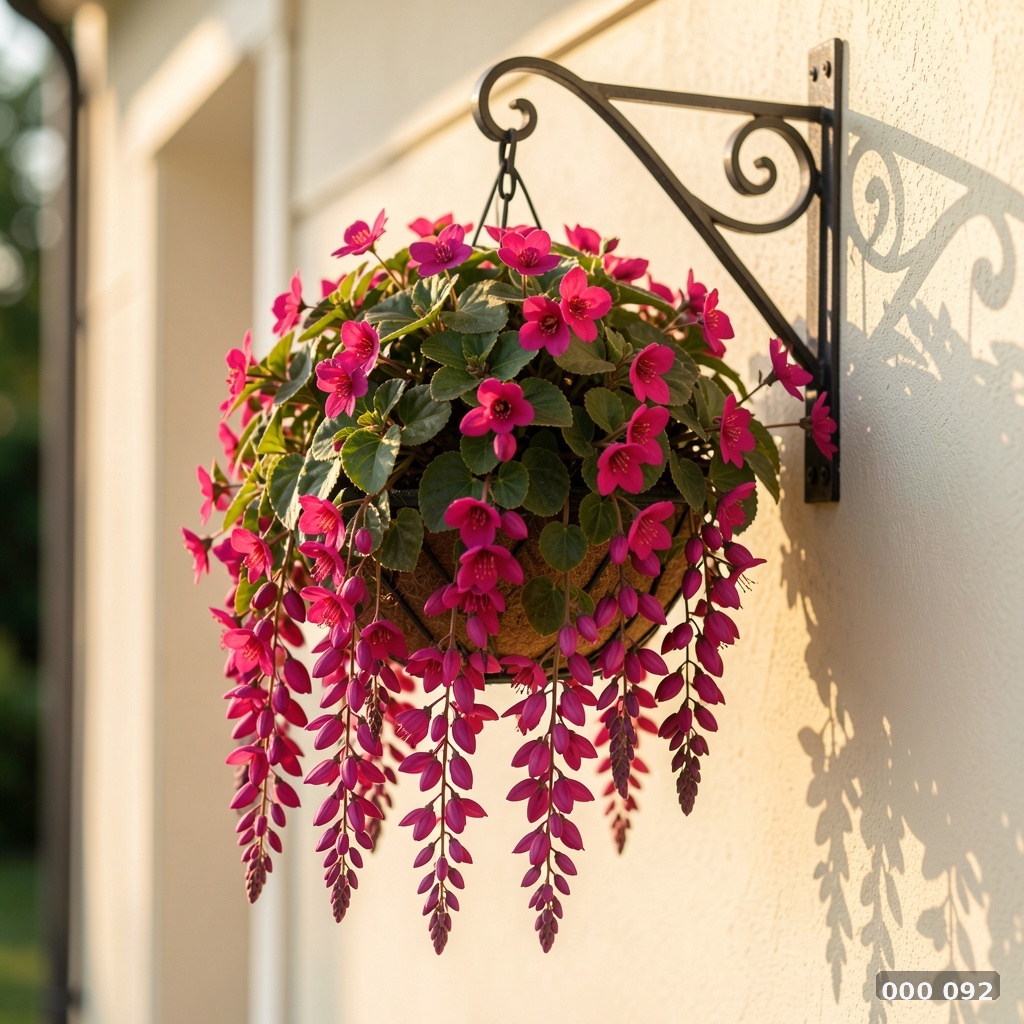 Wrought iron statement basket