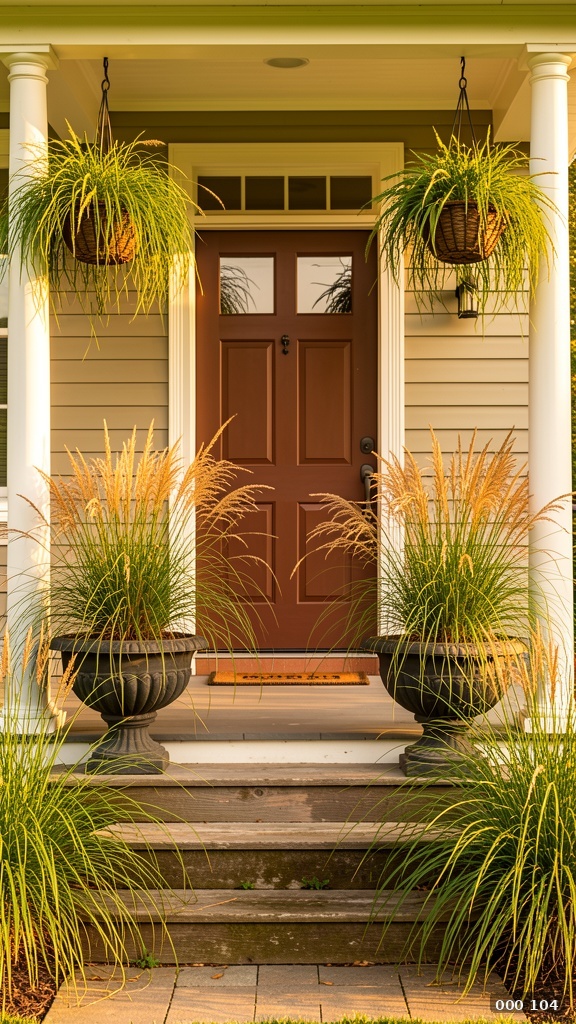 Full grass porch scene