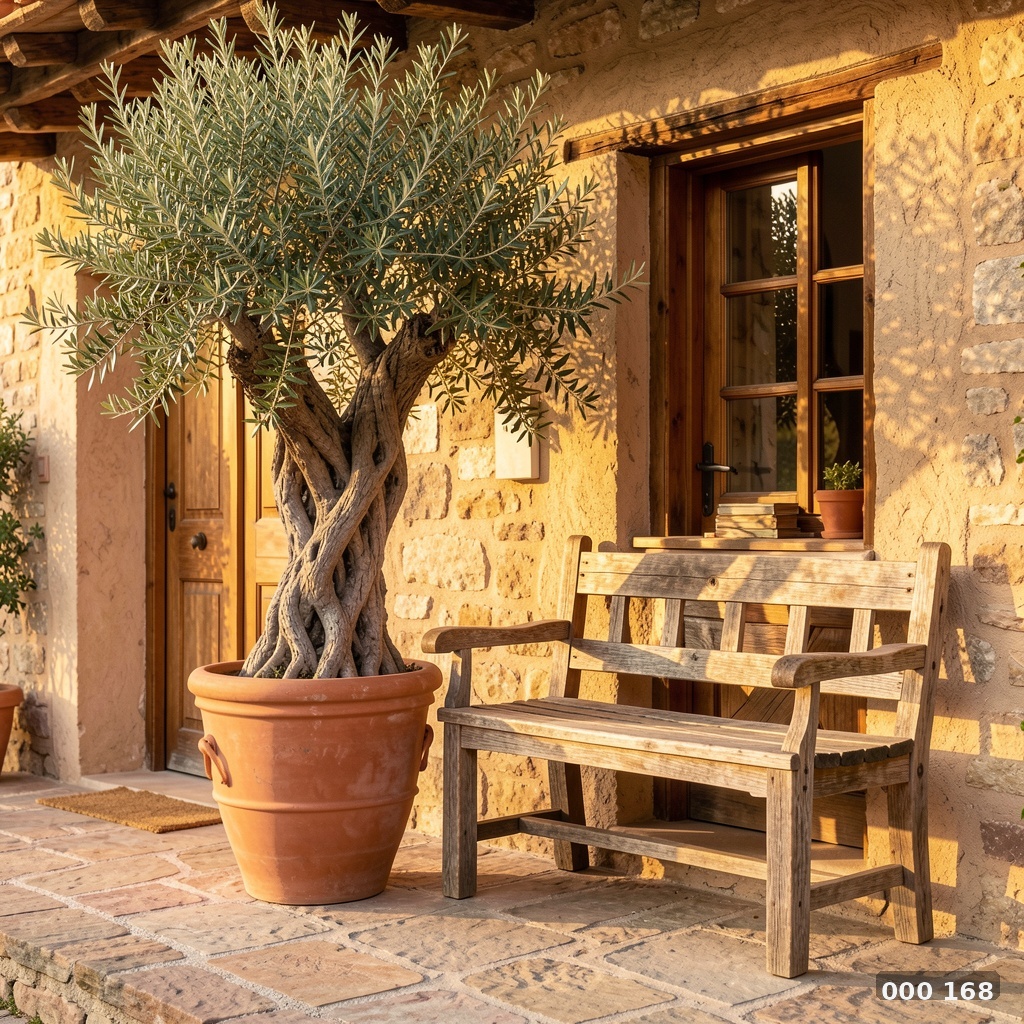 Rustic statement plant porch