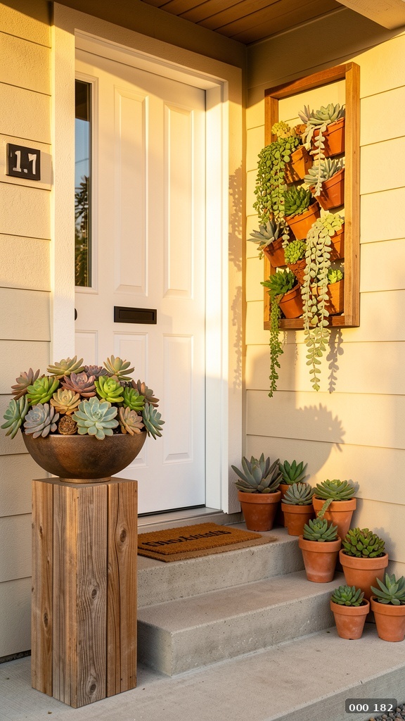 Complete succulent doorway