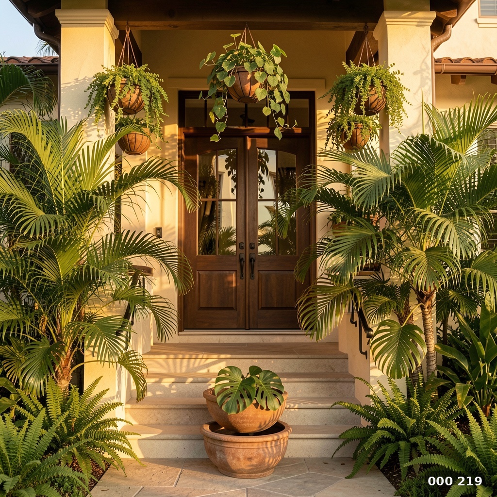 Complete tropical doorway