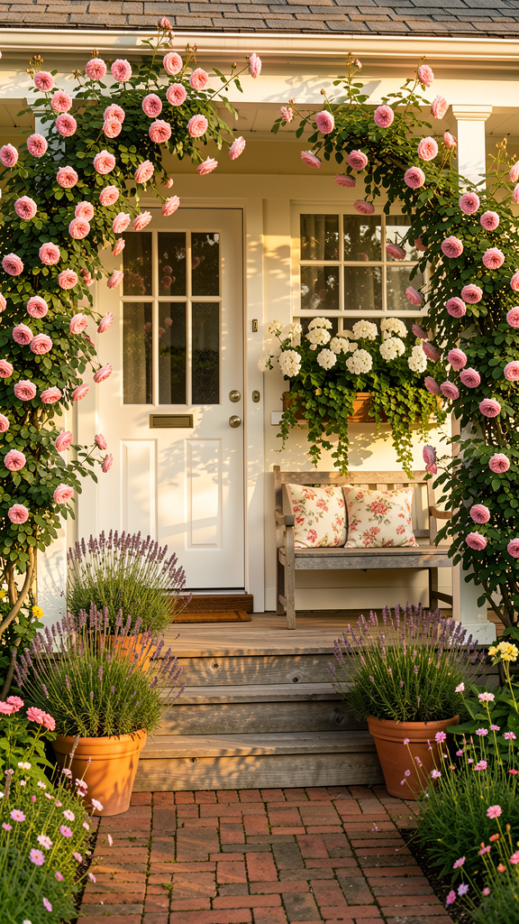 Cottage garden porch transformation