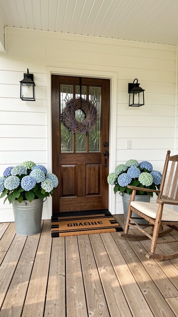 Farmhouse porch transformation