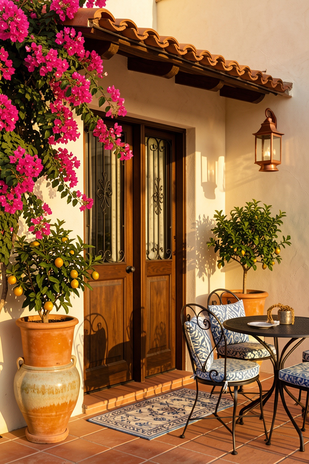 Mediterranean courtyard transformation