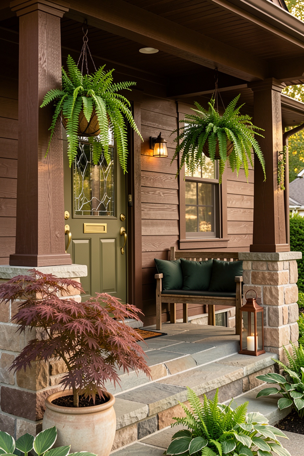 Craftsman bungalow porch transformation